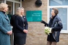 HRH Princess Royal visits Elm House and speaks with Chief Executive Maxine O'Mahony