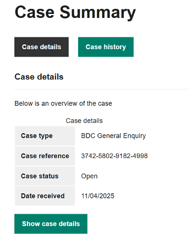 Resident Case Summary in portal