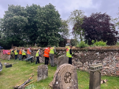 Society for the Protection of Ancient Buildings Flint Wall Repairs