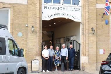 New Sign at Plowright Place