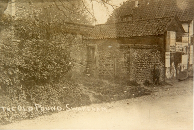 Black and White historic photograph of the Town Pound