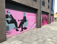 Riverside business hoardings